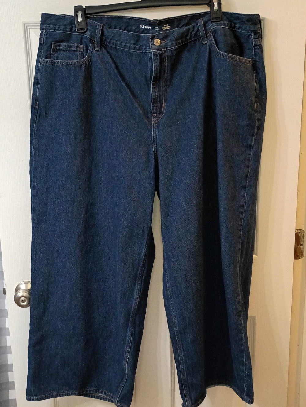 Old Navy Navy Blue Women's Straight-Leg Jeans